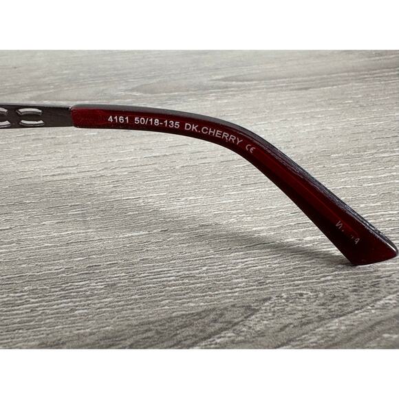 Helium Paris Eyeglass Frames 4161 Dark Cherry 50-18-135 Italy Women’s Designer - Picture 6 of 7